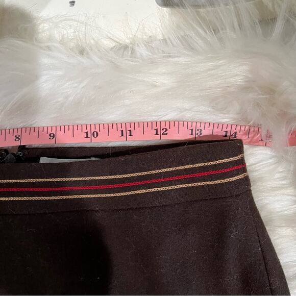 NEW Ann Taylor Loft Wool Classic Tailored Embroidered Floral A-line Skirt 4P - Picture 13 of 14